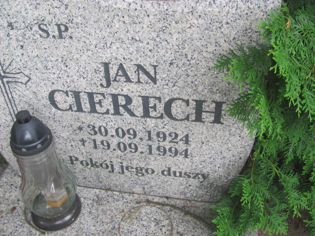 Jan Cierech 1924 Żary 1045 - Grobonet - Wyszukiwarka osób pochowanych