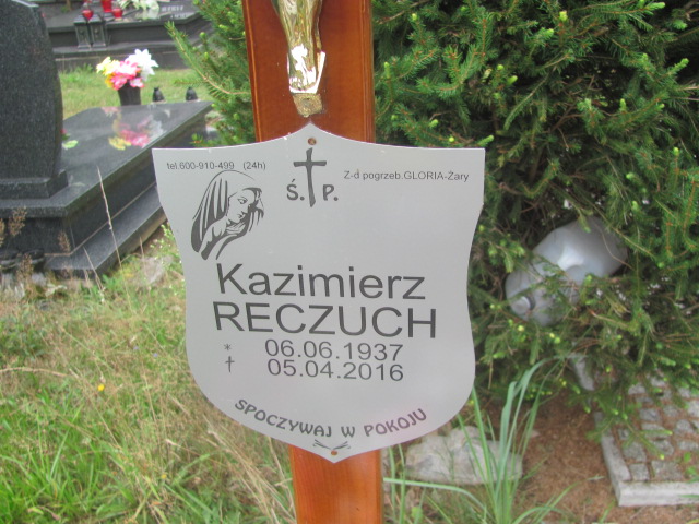 Kazimierz Reczuch 1937 Żary 1045 - Grobonet - Wyszukiwarka osób pochowanych