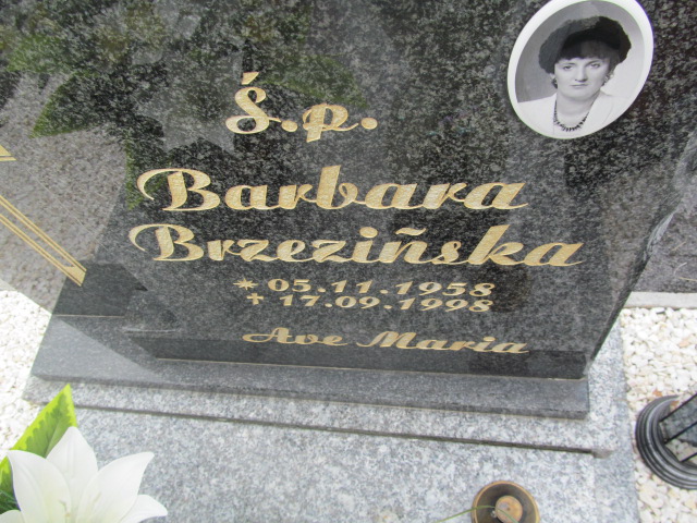 Barbara Brzezińska 1958 Żary 1045 - Grobonet - Wyszukiwarka osób pochowanych